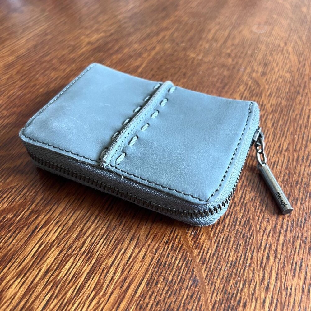 The Sak Los Feliz Leather Wallet in Gray - Picture 3 of 8